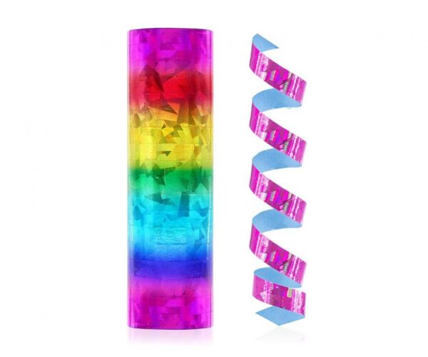 Párty serpentína hologram - duha