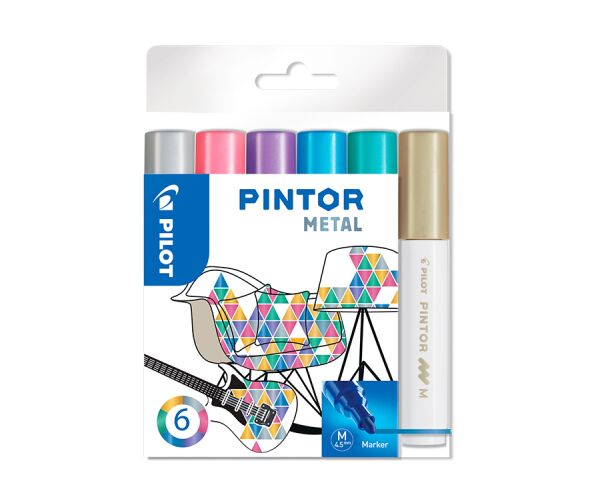 Dekorační popisovač Pilot Pintor Metal