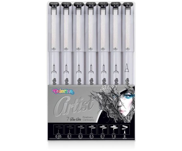 Colorino Artist fixy 7ks Fineliners