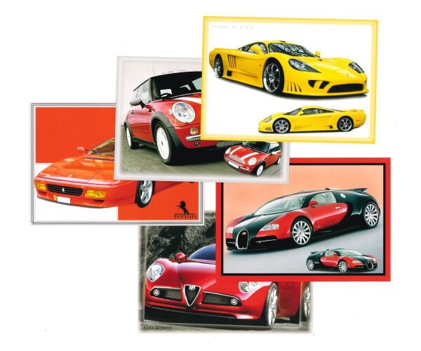 Pohlednice S-182 Auta