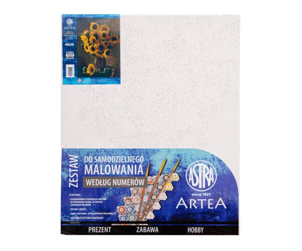 Plátno malířské - malování podle čísel Slunečnice