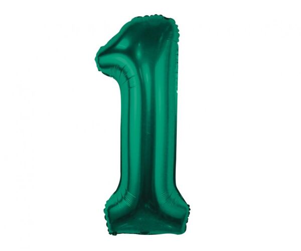 Balónek fóliový BEAUTY&CHARM 85 cm lahvově zelený 