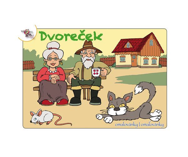 Omalovánky A5 - Dvoreček