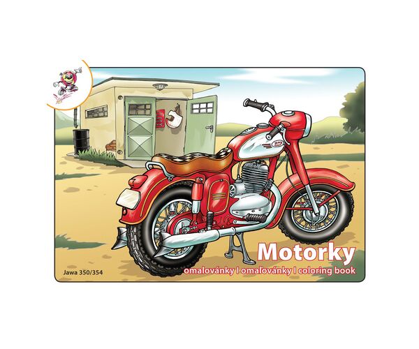 Omalovánky A5 - Motorky