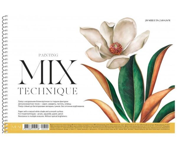 Blok se spirálou k malování a kreslení Technique Mix