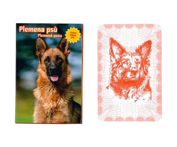 Karty kvarteto Plemena psů