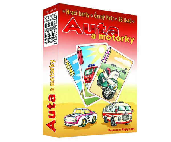 Karty Černý Petr Auta a motorky