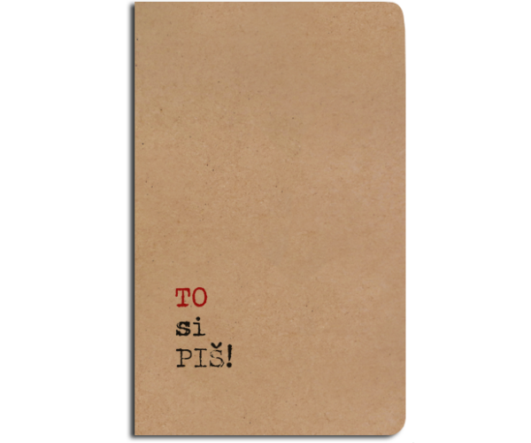 Notes linkovaný A5 - kraft - To si piš!