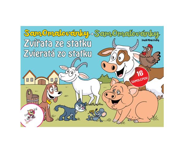 Samomalovánky Zvířata ze statku + 16 samolepek