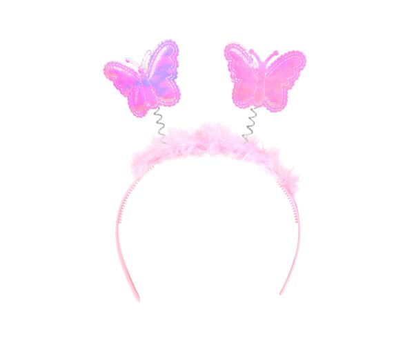 Párty čelenka růžová - Víla