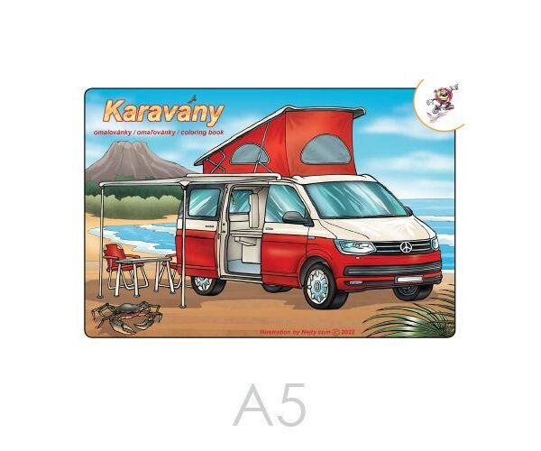 Omalovánky A5 - Karavany