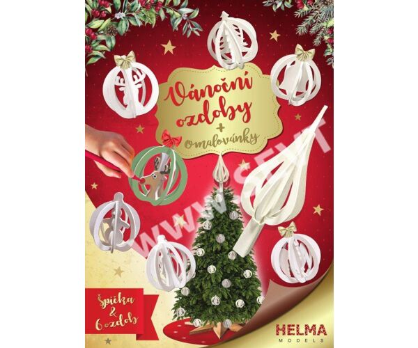 3D omalovánky OV7 Vánoční set II