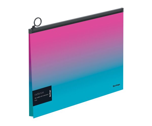 Desky se zipem Berlingo Radiance - A4 růžové