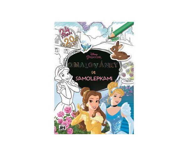 Omalovánky A4 se samolepkami - Princezny 2603-5
