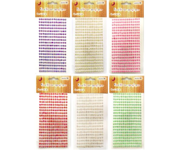 Kamínky samolepící 3 mm na blistru 9 x 16 cm