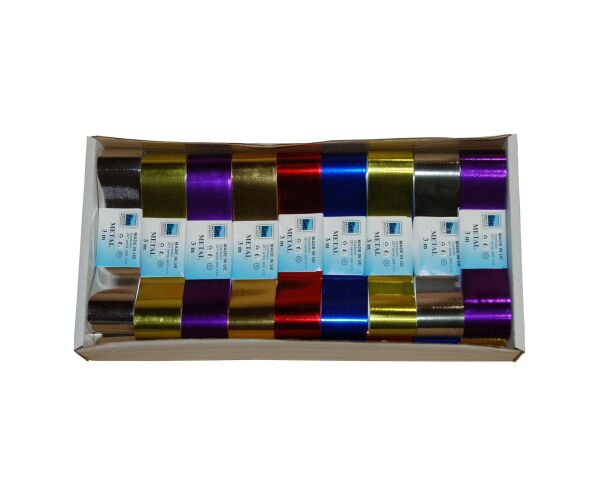 Stuha metalická 3m 18ks