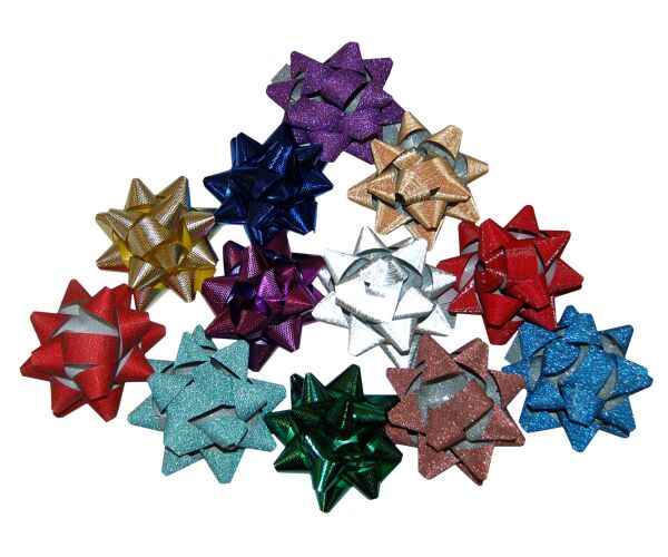 Rozeta 7,5 cm s brokátem mix