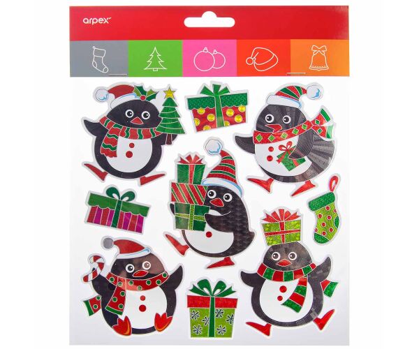 Vánoční samolepky Holografické