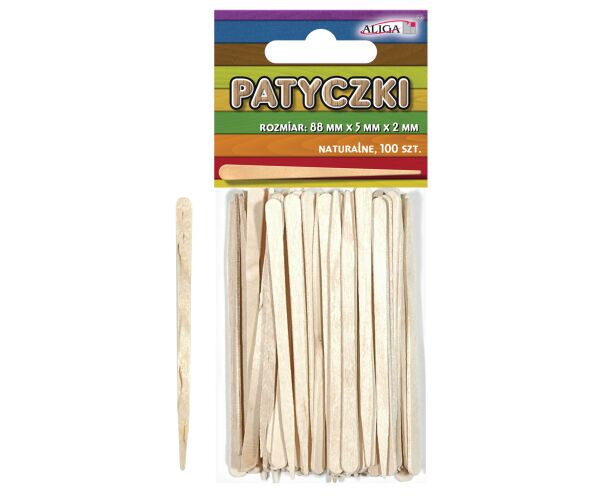 Dřívka natur hrocené 100 ks