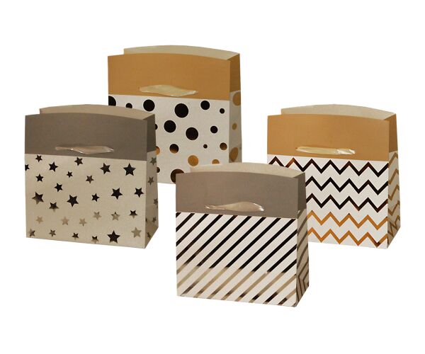 IMP taška - box střední zlatá, stř. /12/