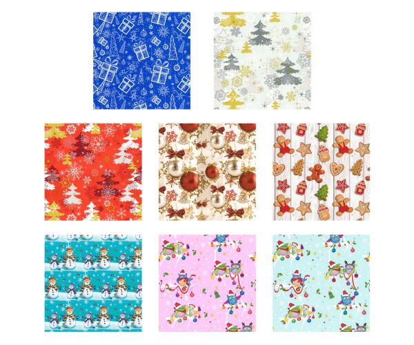 Vánoční dárkový papír Florio Xmas 10 m