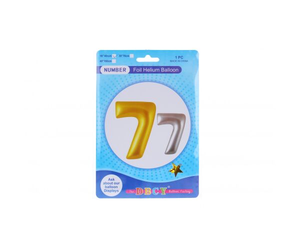 Balonky nafukovací ve tvaru čísla 7