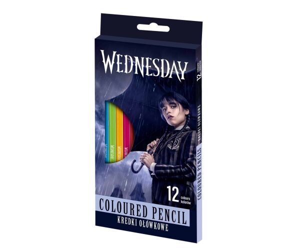 Wednesday pastelky trojhranné 12 bárev