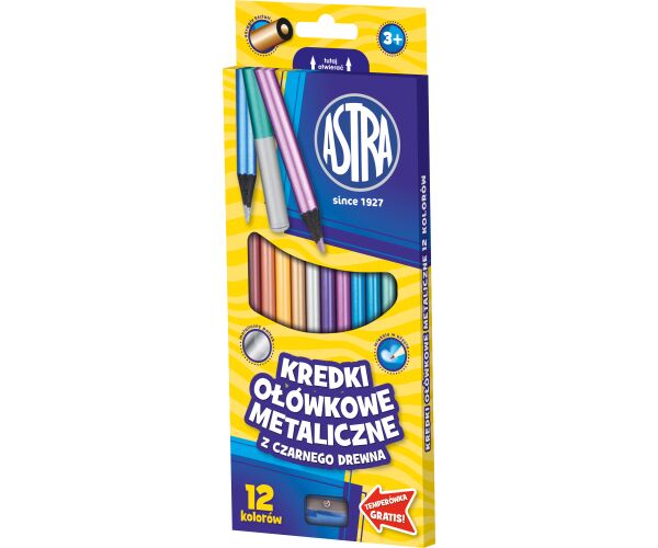 ASTRA pastelky Metalické 12 barev