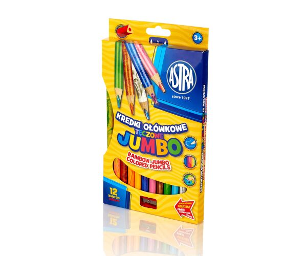 ASTRA Jumbo pastelky 12 ks Rainbow