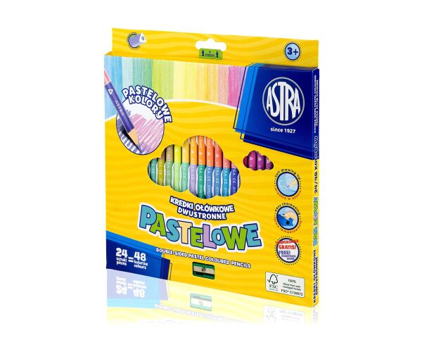 Pastelky Astra Trio Pastel 24 ks