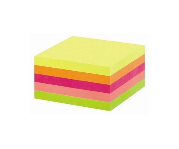 Poznámkový bloček neonový - kostka