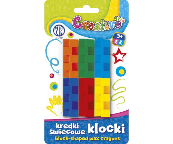 Voskovky Stavebnice - 6ks