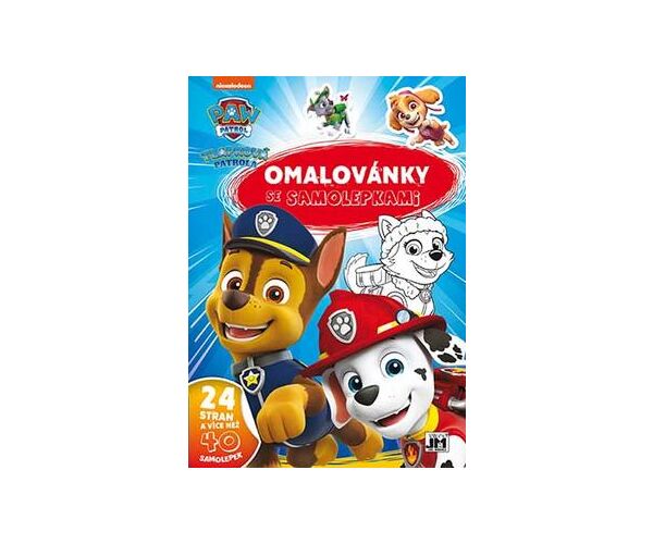 Omalovánky A4 se samolepkami - Tlapková patrola 3163-3