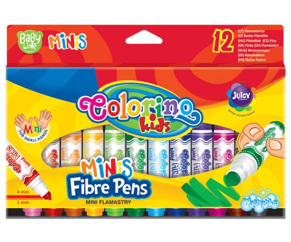 Colorino fixy Baby line Minis 12 barev