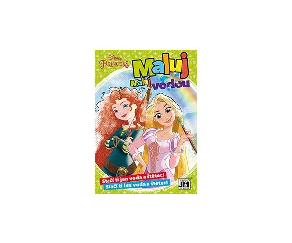 Omalovánky A5 maluj vodou Princezny
