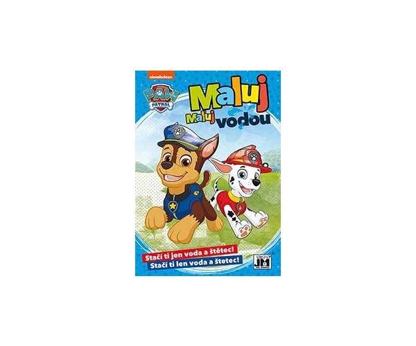 Omalovánky A5 maluj vodou Tlapková patrola