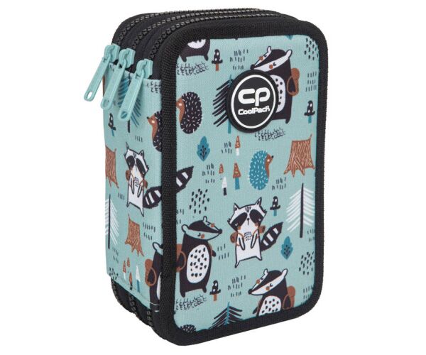 Penál 3 zipy Jumper Shoppy - vybavený