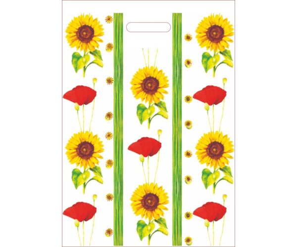 Taška PE s průhmatem Vlčí máky