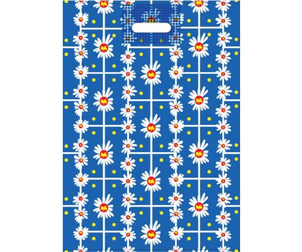 Taška PE s průhmatem Kopretiny