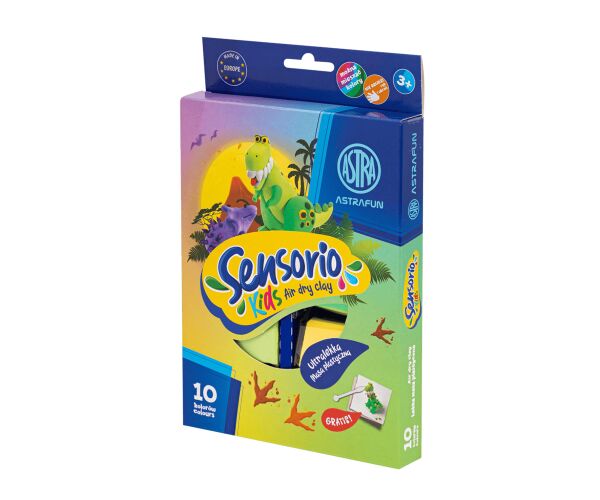 ASTRAFUN modelovací hmota odlehčená Dinosauři 10 barev