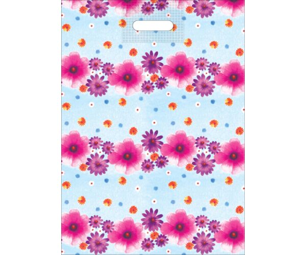 Taška PE s průhmatem Květinový den