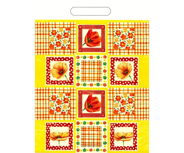 Taška PE s průhmatemTulipány