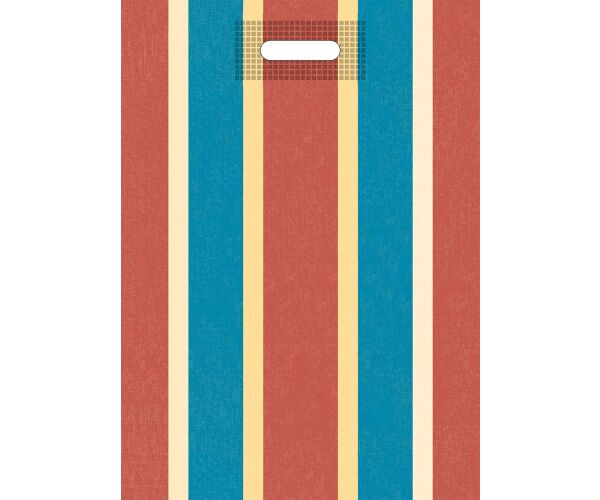 Taška PE s průhmatem Pruhy