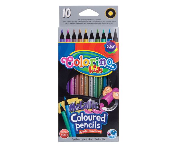 Colorino pastelky 10ks  metalické
