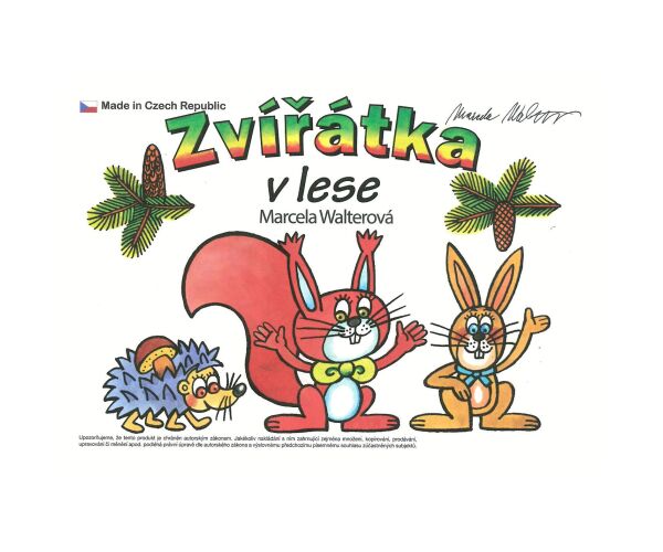 Omalovánky A5 Zvířátka v lese