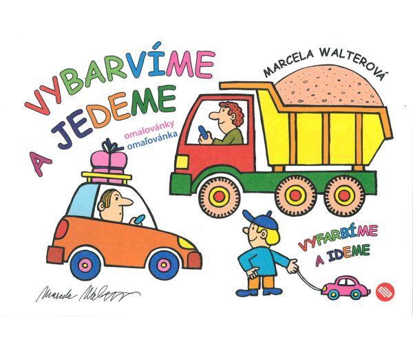 Omalovánky A5 Vybarvíme a jedeme