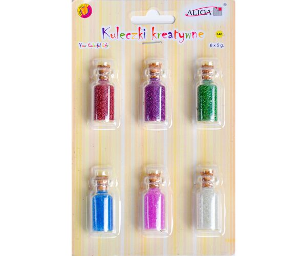 Kuličky dekorační v ampulkách na blistru