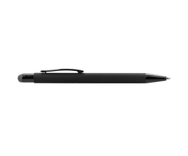 Propiska metal Talin Black soft touch černo-stříbrná