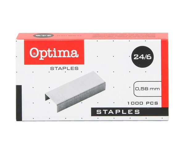 Spony do sešívačky OPTIMA 24/6 zinkové