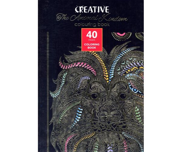Kreativní omalovánky A4 40 listů Antistresové Zvířata
